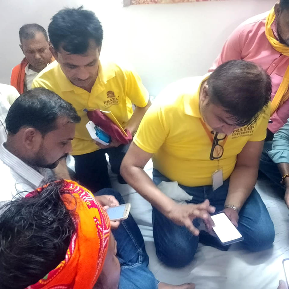 Pratap University Jaipur Electronic Voter Slip Campaigning in Varansi -Lok Sabha Elections 2024 photo 2