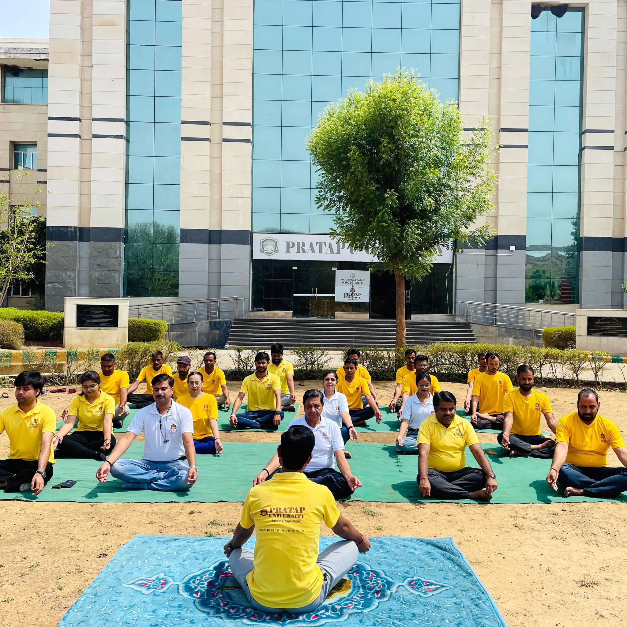 Pratap University Jaipur International Day of Yoga photo 24