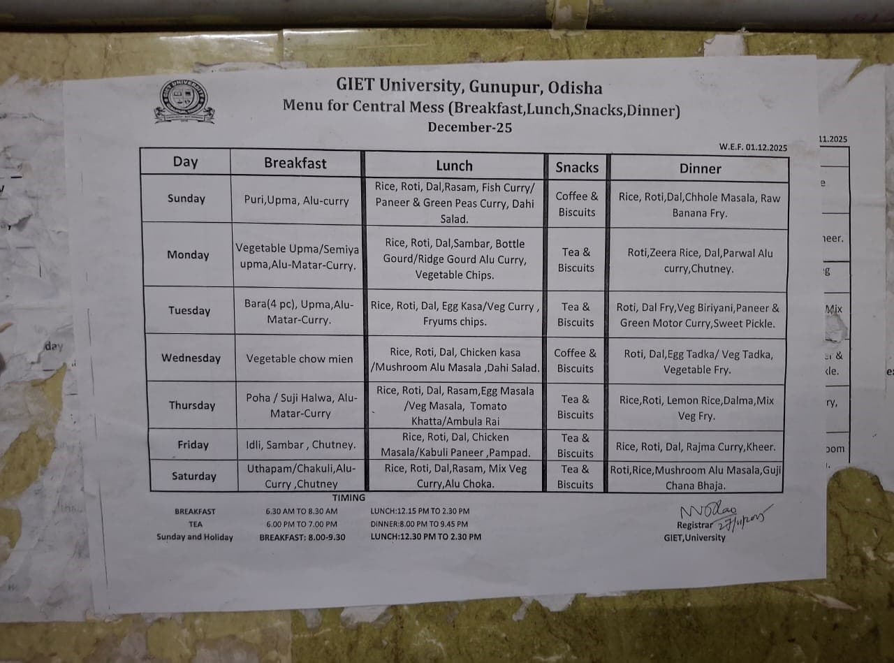 GIET Gunupur hostel photo 16