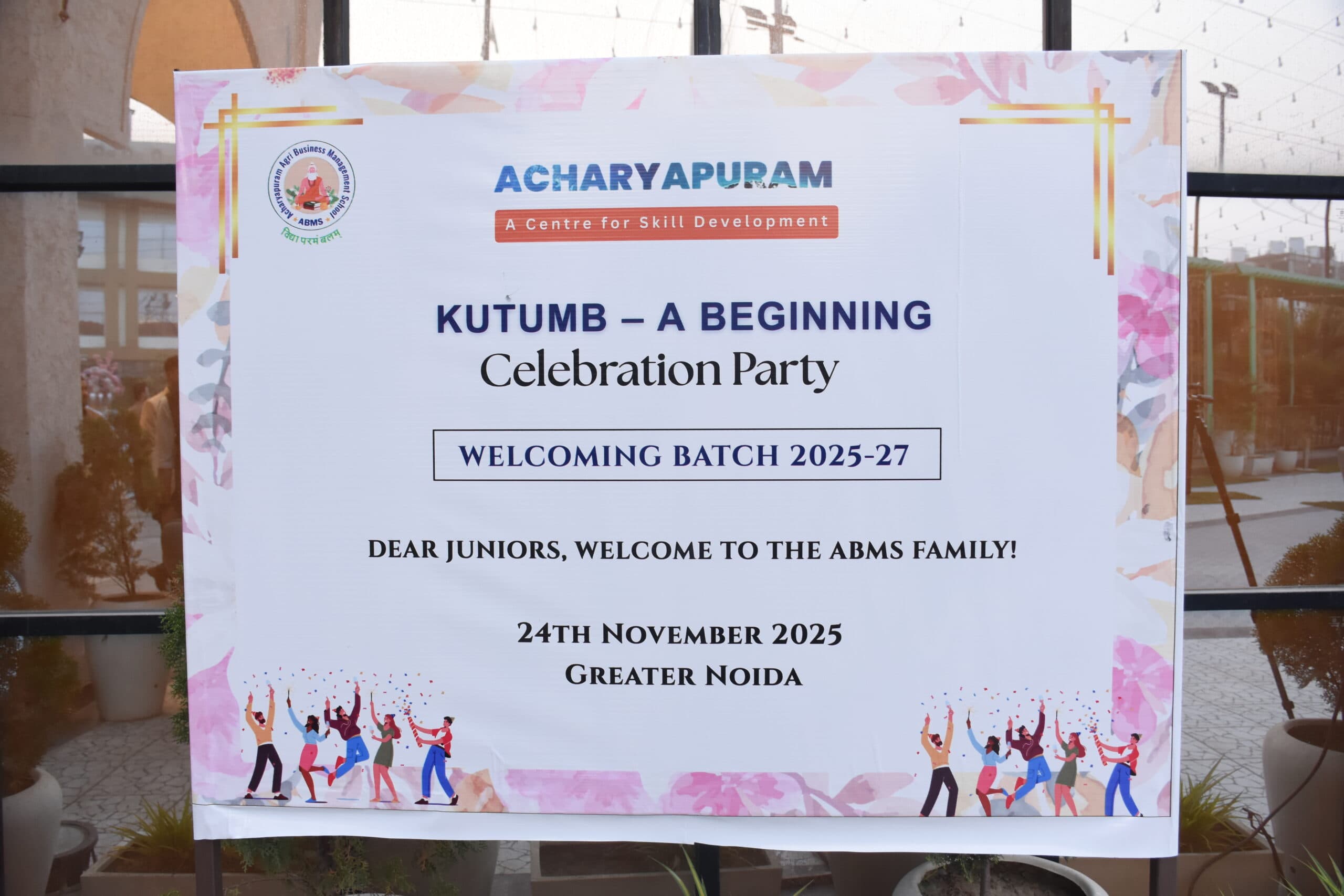 Acharyapuram Agri Business Management School (ABMS) Greater Noida KUTUMB – A beginning Celebration Party photo 1