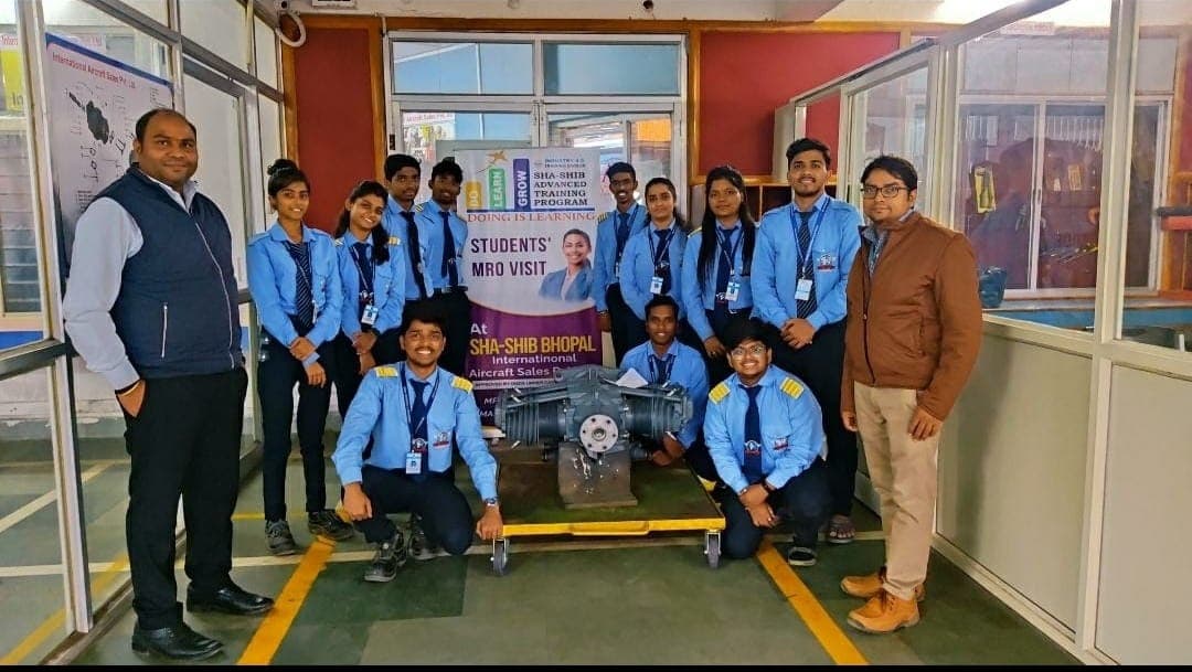 Institute of Aeronautics and Engineering Bhopal MRO Visit Highlights photo 3