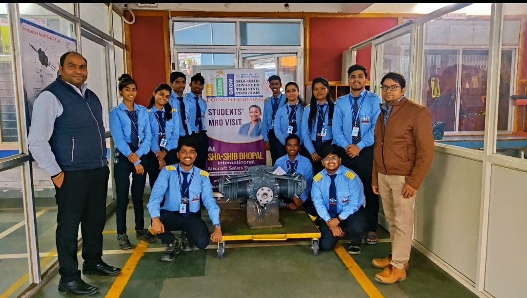 Institute of Aeronautics and Engineering Bhopal MRO Visit Highlights photo 7