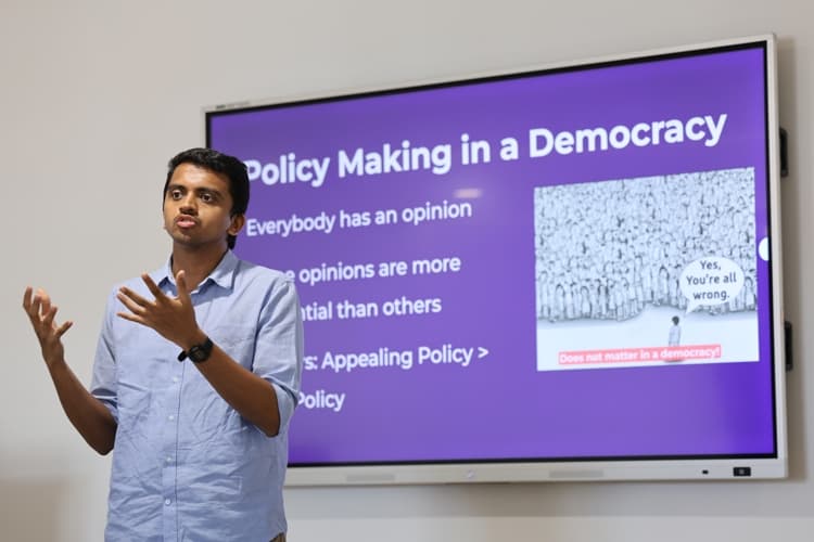 Chanakya University Bangalore SAHSS-CFSS.Workshop on Policy in the age of Algorithms by Prathik Ratadiya photo 4