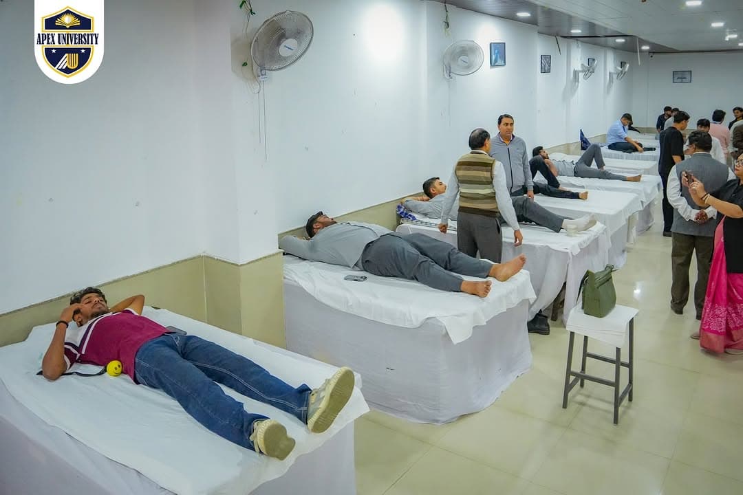 Apex University Jaipur Blood donation photo 2