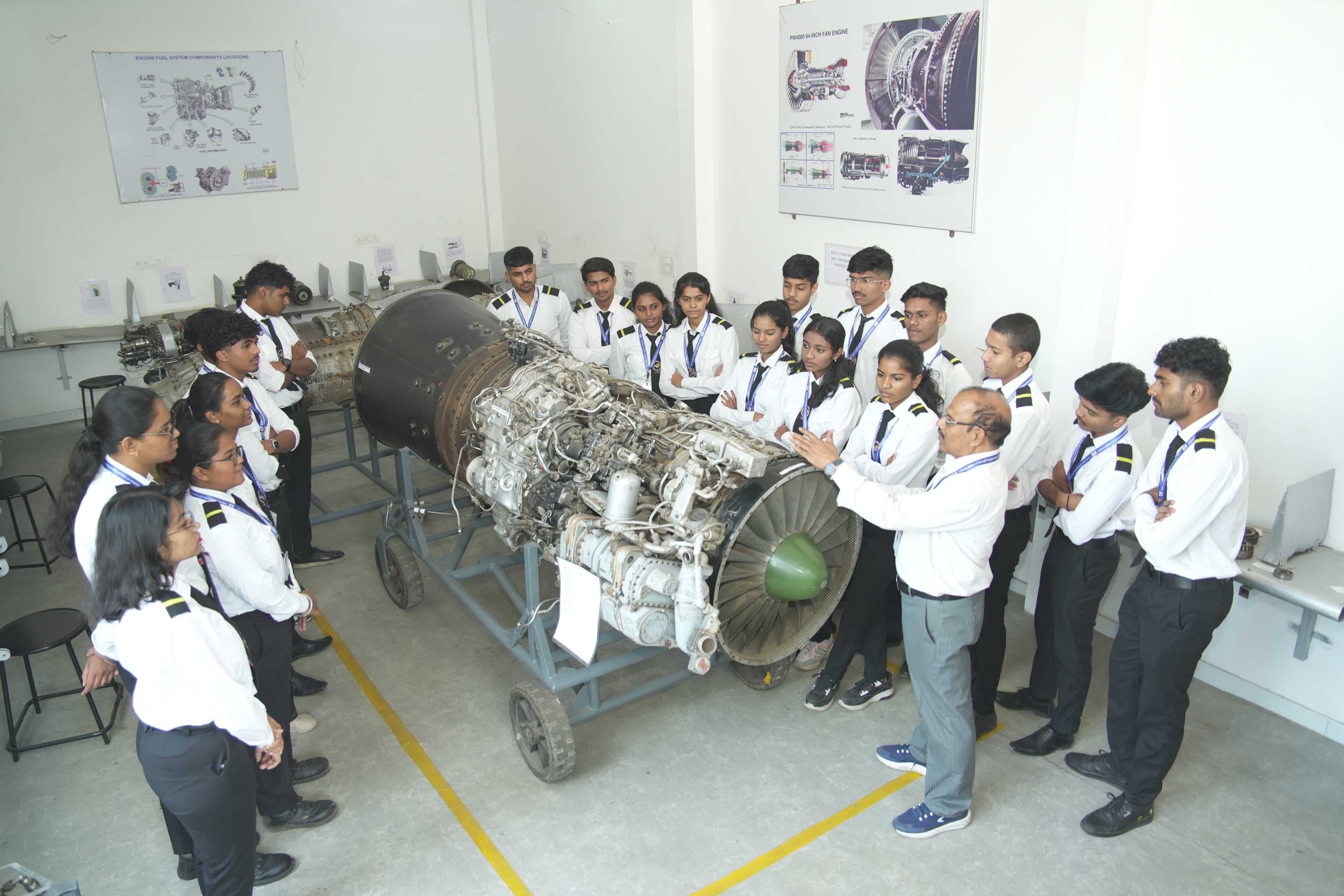 Indira Institute of Aircraft Engineering Jet engine lab photo 1