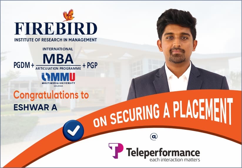 Firebird Institute of Research in Management Coimbatore Placements photo 6