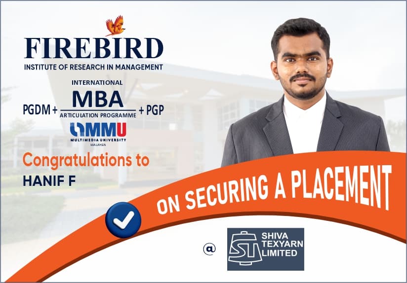 Firebird Institute of Research in Management Coimbatore Placements photo 7