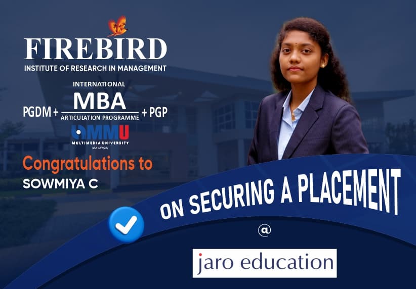 Firebird Institute of Research in Management Coimbatore Placements photo 33