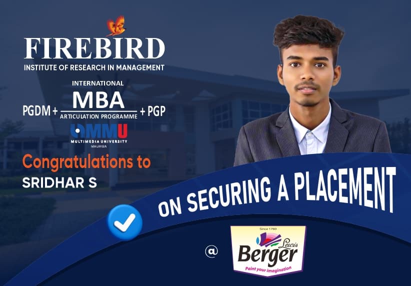 Firebird Institute of Research in Management Coimbatore Placements photo 34
