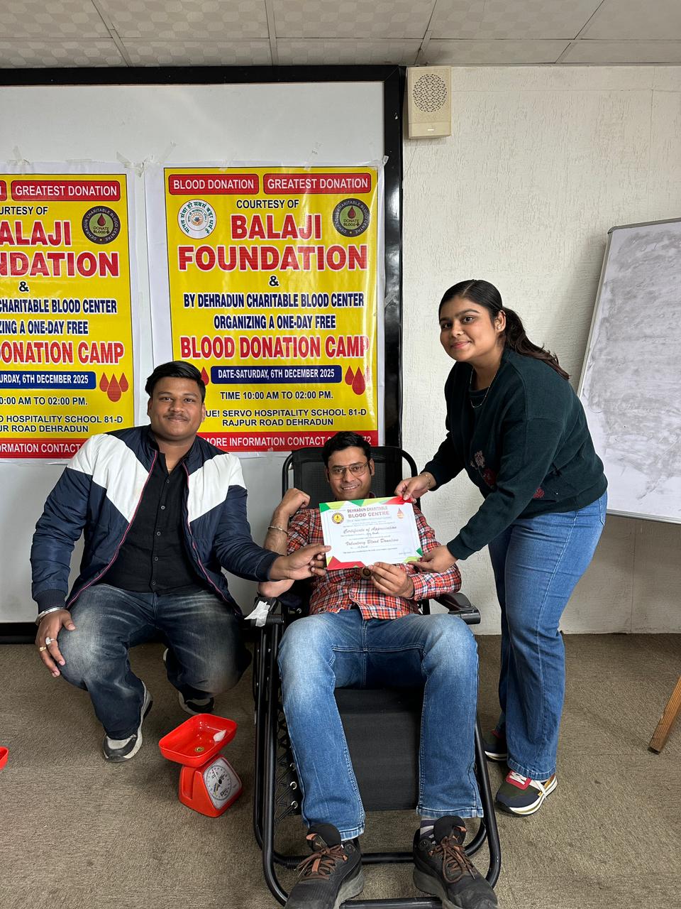 Servo Hospitality School Dehradun Blood Donation Camp photo 2