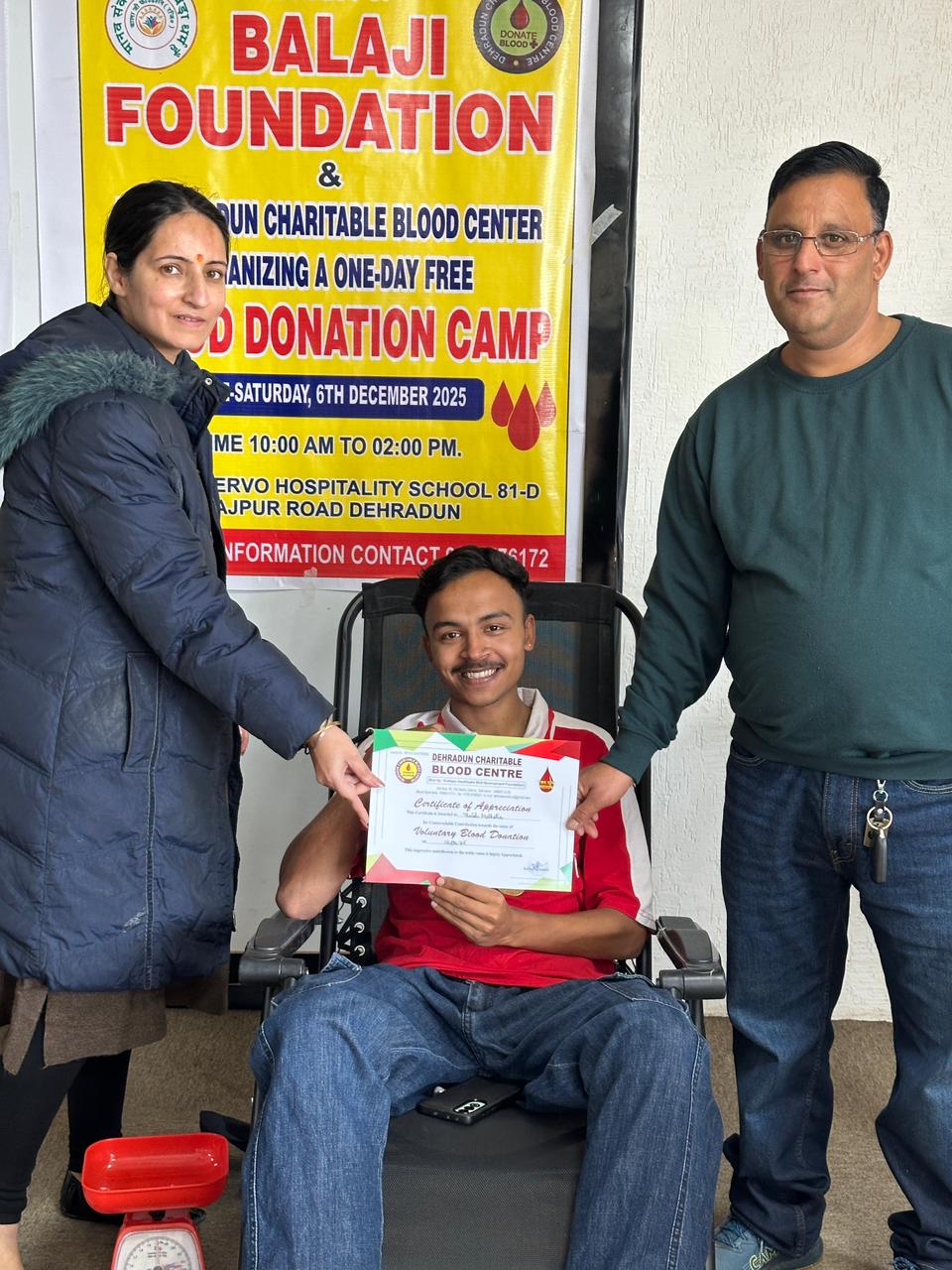 Servo Hospitality School Dehradun Blood Donation Camp photo 3
