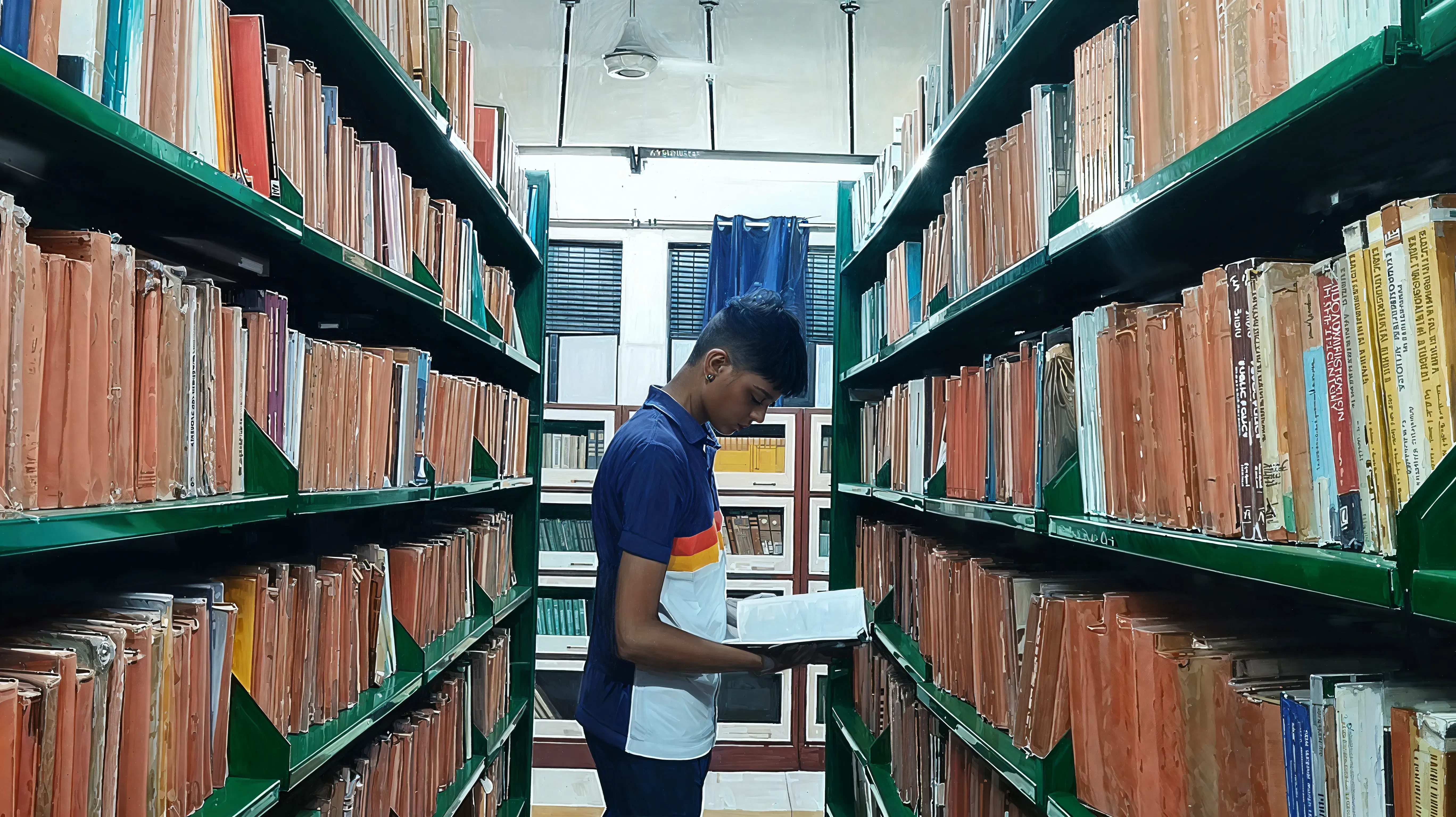 Satyawati College library photo 1