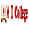 M D College logo