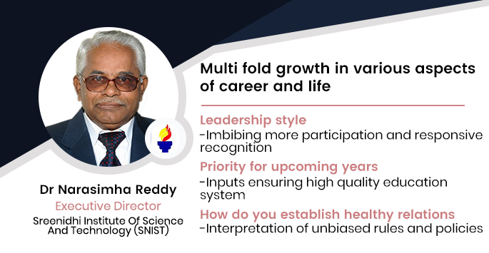 SNIST: Dr Narasimha Reddy, Executive Director