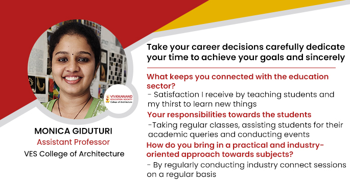 VES College of Architecture: Monica Giduturi, Assistant Professor
