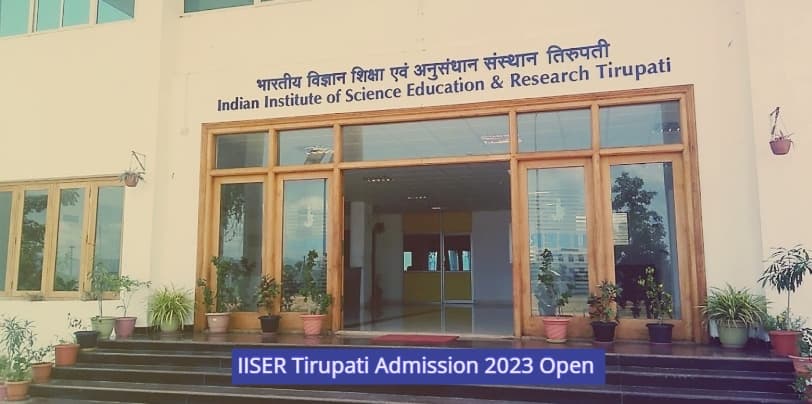 Iiser Tirupati Phd Admission 2023 Open For August Session Apply Till