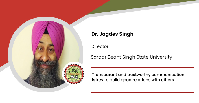 Sardar Beant Singh State University: Dr. Jagdev Singh, Professor and ...