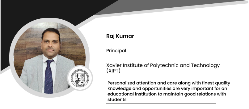 Xavier Institute of Polytechnic and Technology: Raj Kumar, Principal