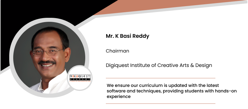 Digiquest Institute of Creative Arts & Design: Mr. K Basi Reddy, Chairman