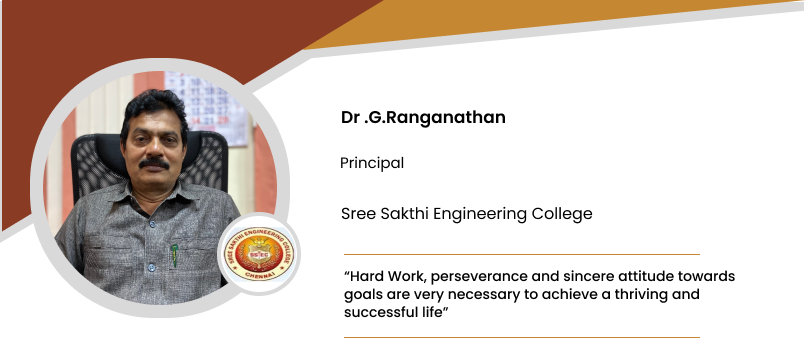 Sree Sakthi Engineering College: Dr .G.Ranganathan, Principal