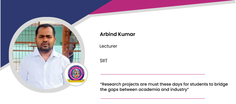 SIIT: Arbind Kumar, Lecturer