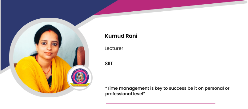 SIIT: Kumud Rani, Lecturer
