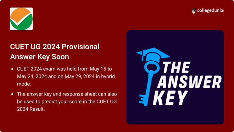 CUET UG 2024 Provisional Answer Key to be Released Soon; Check Live ...