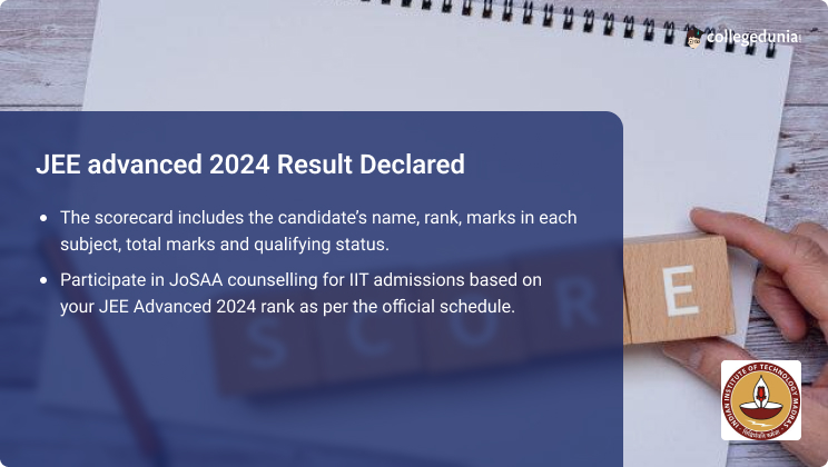 JEE Advanced 2024 Result Out @jeeadv.ac.in, Check Scorecards Download ...