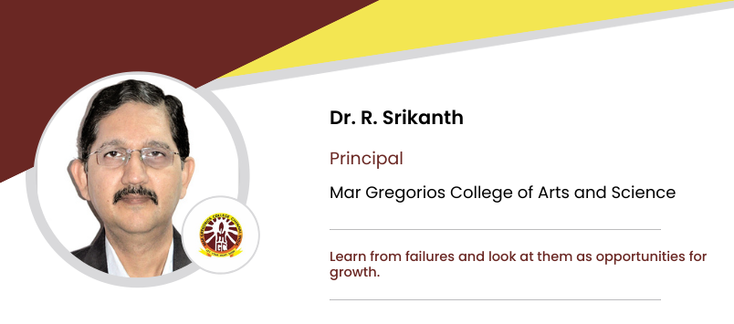 Mar Gregorios College of Arts and Science: Dr. R. Srikanth Interview ...