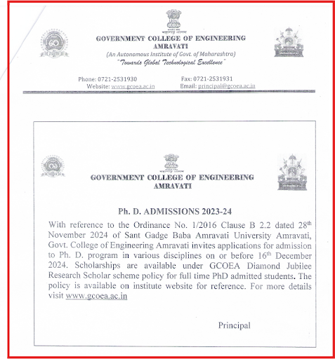 GCOEA Opens Application for PhD Program AY 2025, Apply Before December 16