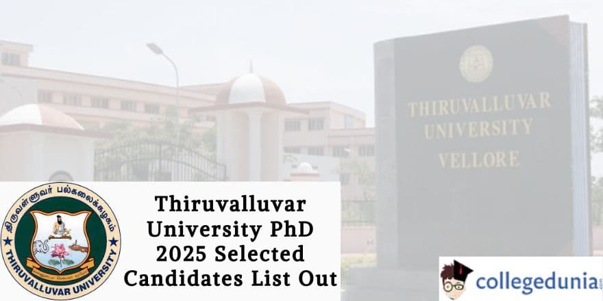 Thiruvalluvar University Phd Guide List