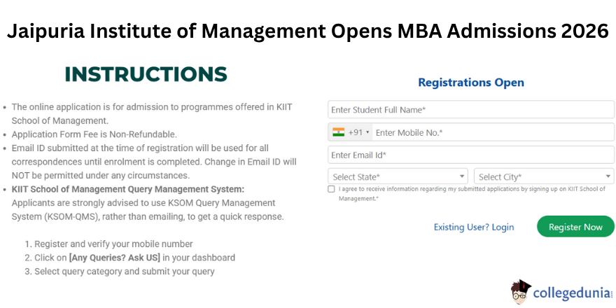 Jaipuria Institute of Management Opens MBA Admissions 2026; Check Fees Here