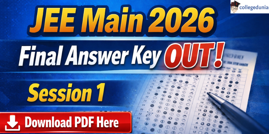 JEE Main 2026 Session 1 Final Answer Key Out; Download PDF @jeemain.nta ...
