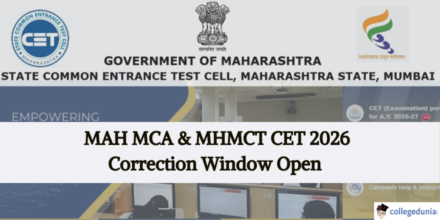 MAH MCA & MHMCT CET 2026 Correction Window Open @mahacet.org; Edit Form ...