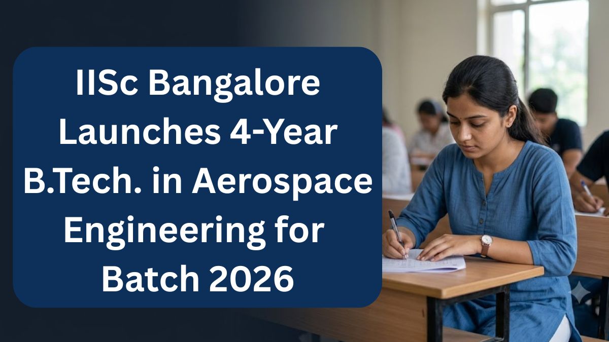IISc Bangalore BTech Aerospace Engineering 2026 via JoSAA