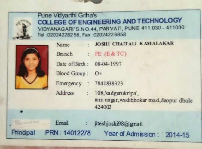 JOSHI CHAITALI KAMALAKAR