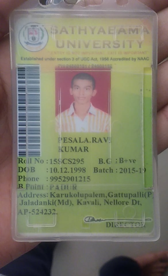 PESALA RAVI KUMAR