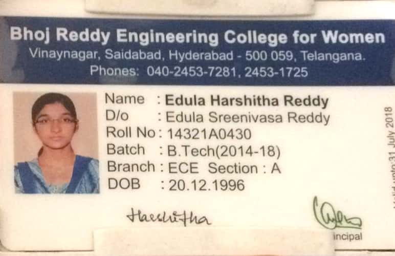 Edula Harshitha reddy