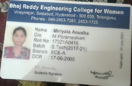 miriyala anusha