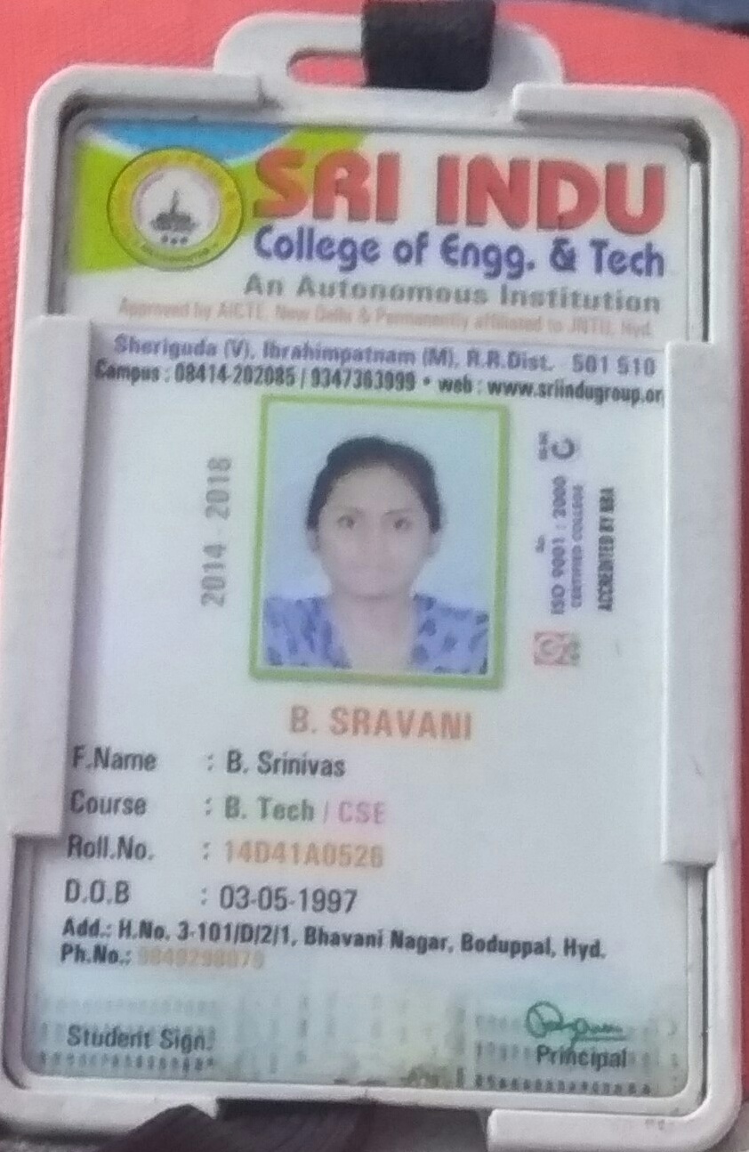 B SRAVANI
