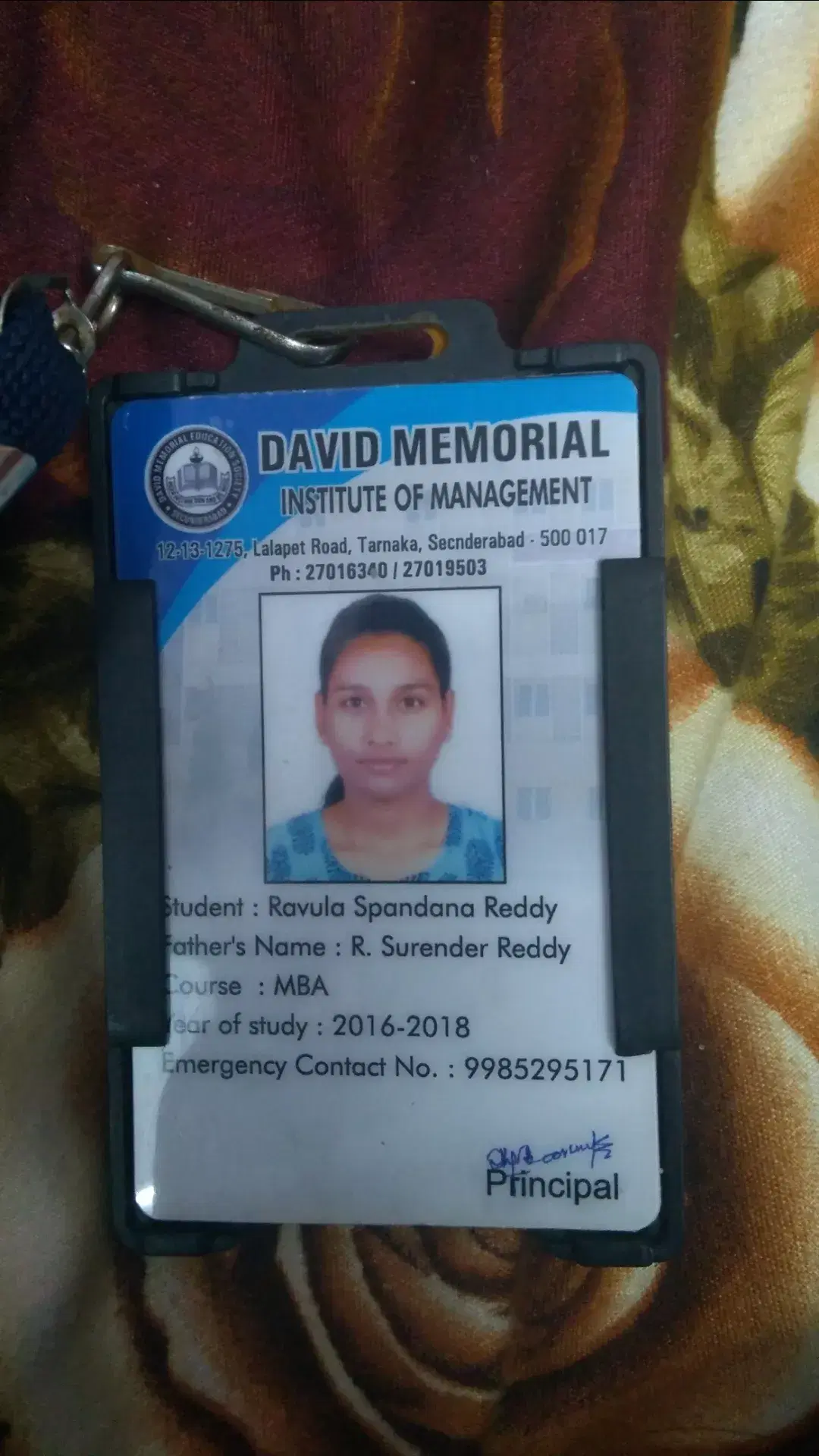 Ravula spandana reddy