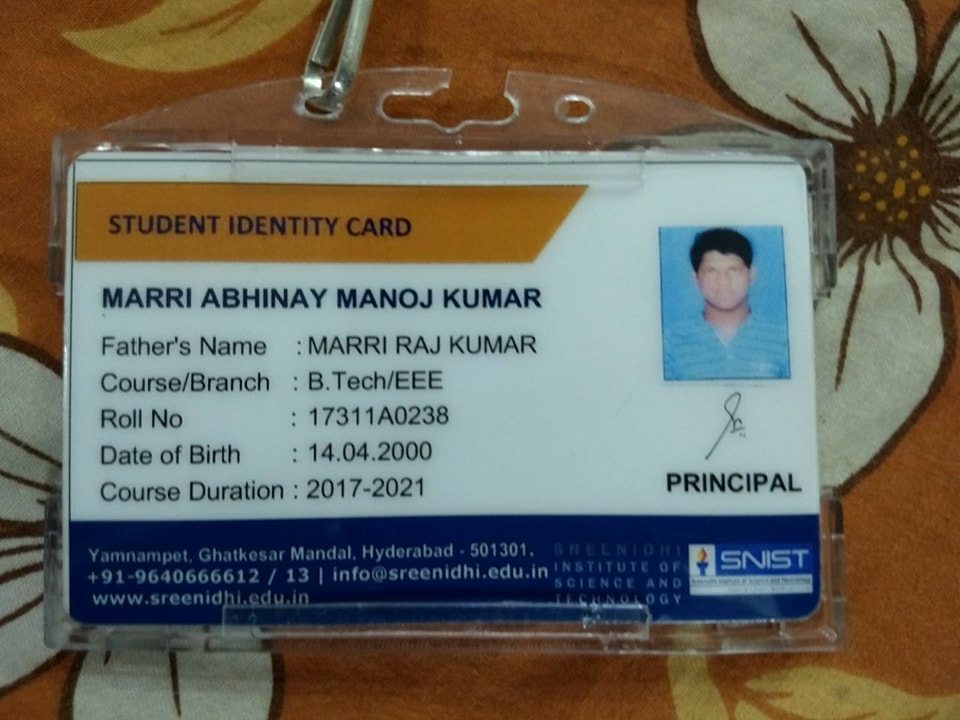 marri abhinay manoj kumar