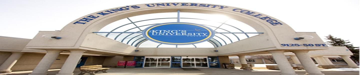 The King's University banner