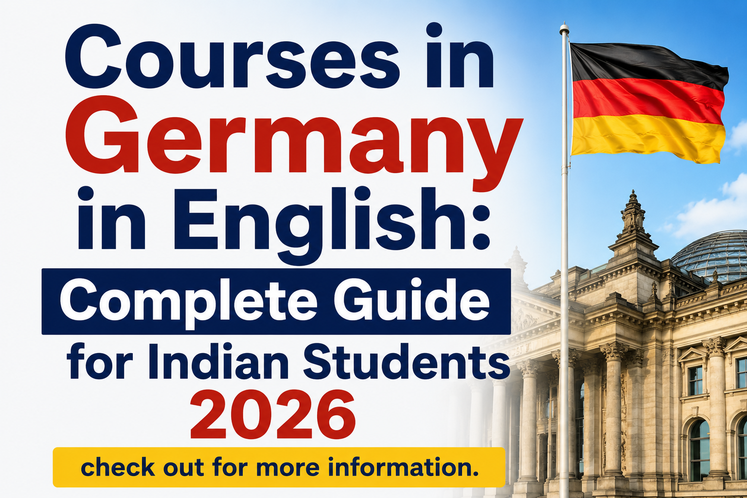 Courses in Germany in English: Complete Guide for Indian Students 2026