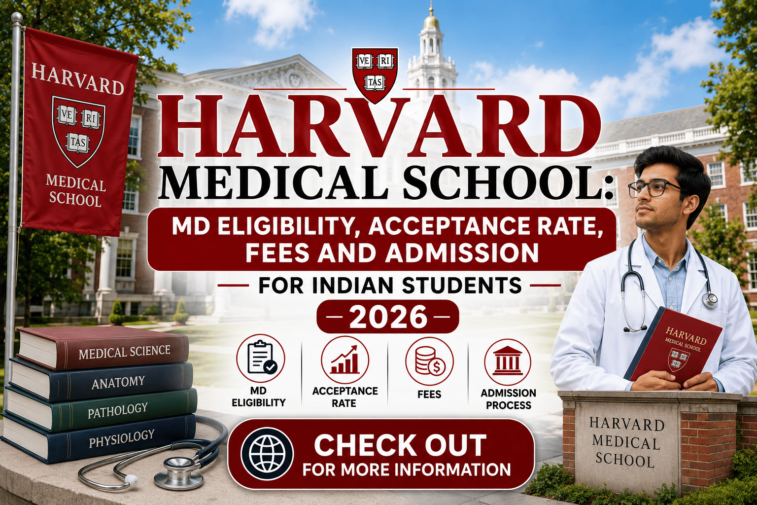 Harvard Medical School: MD Eligibility, Acceptance Rate, Fees and Admission for Indian Students 2026
