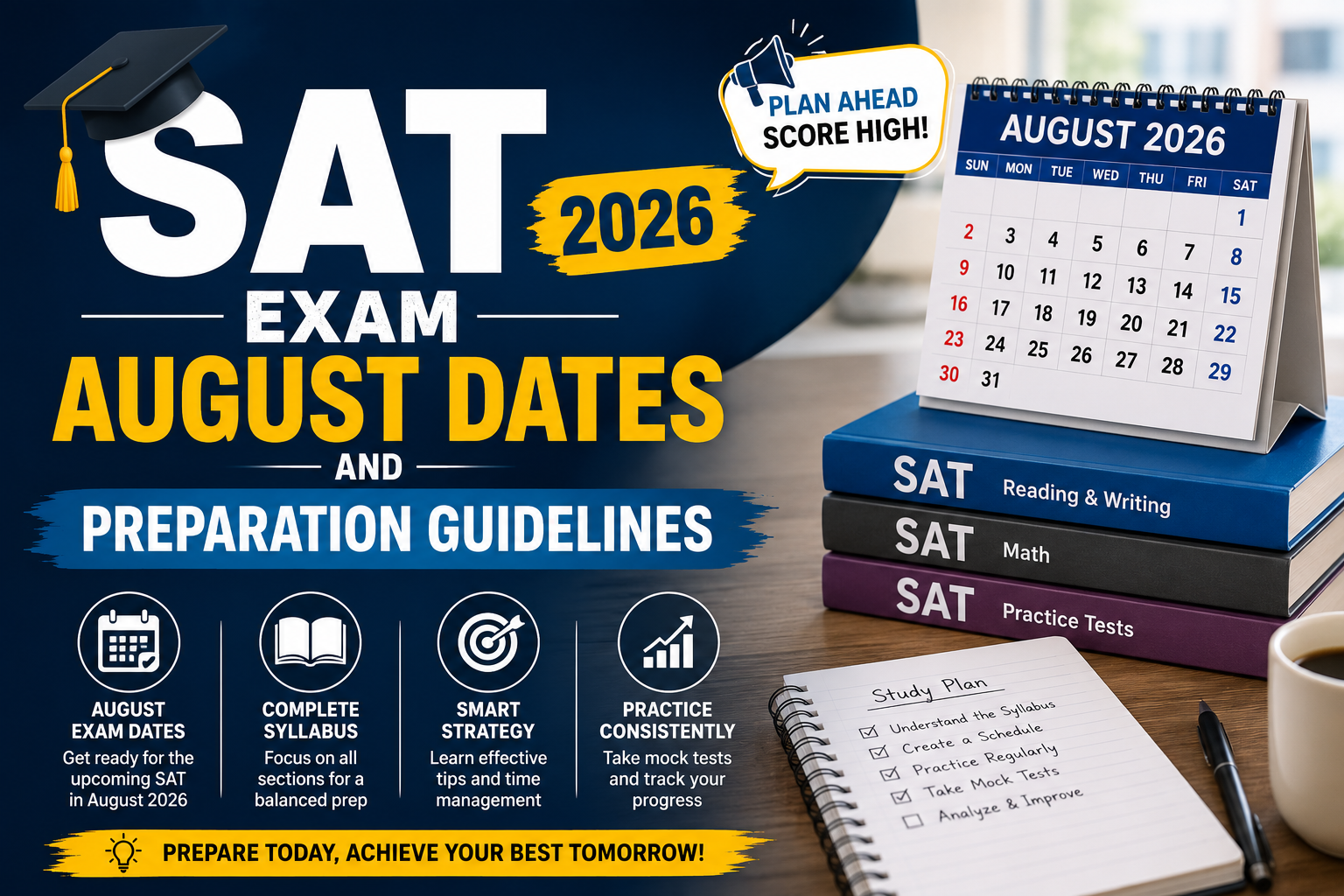 SAT Exam August 2026: Guide for students preparing for August, 2026