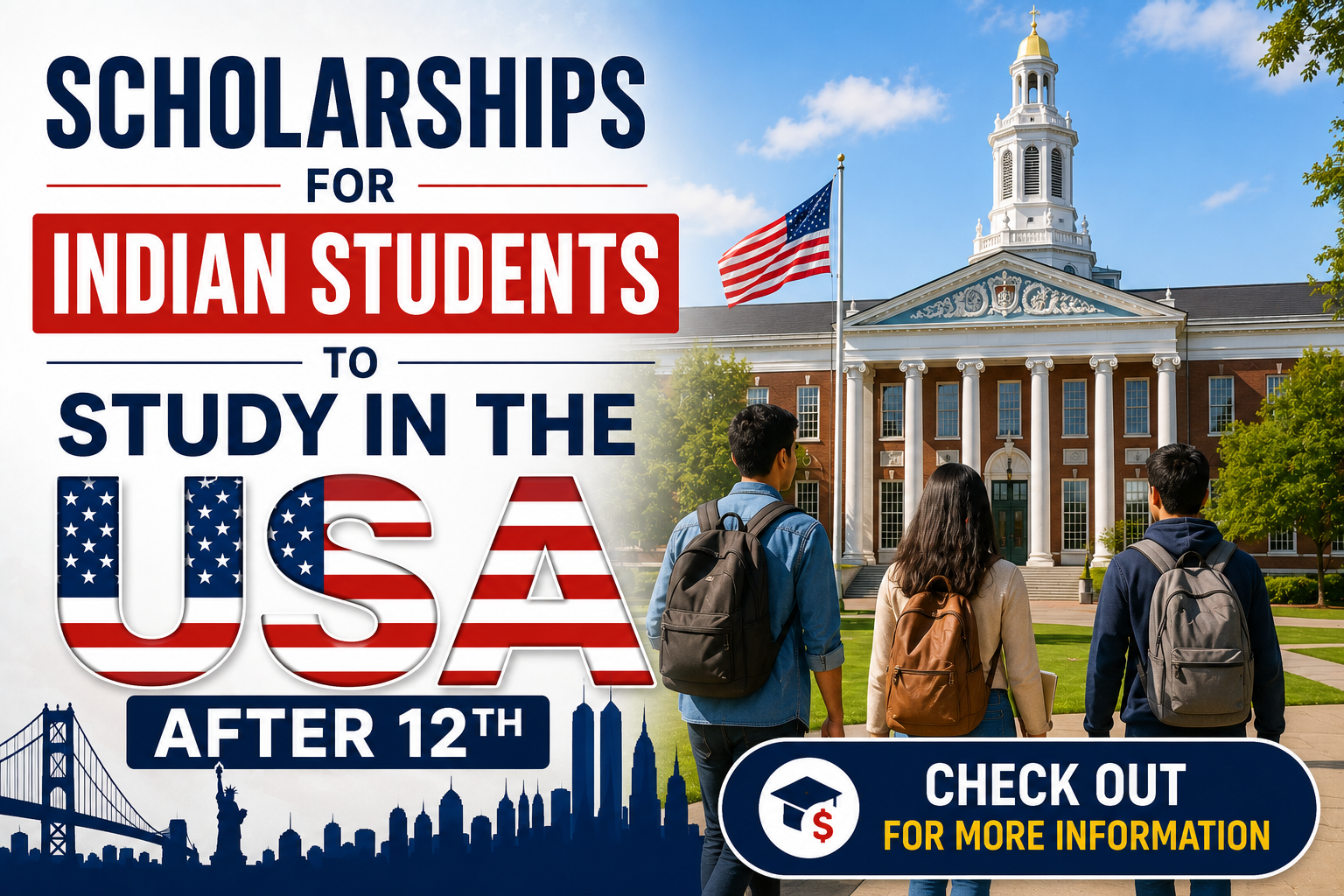 Scholarships for Indian Students to Study in the USA after 12th