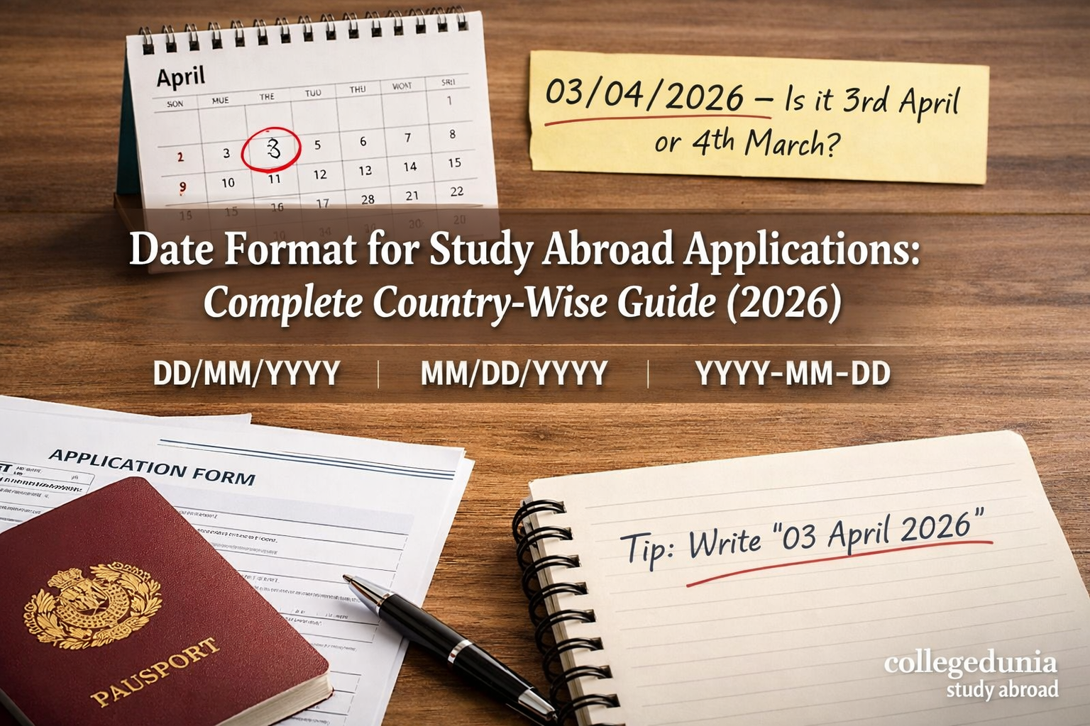 Date Format for Study Abroad Applications: Complete Country-Wise Guide ...