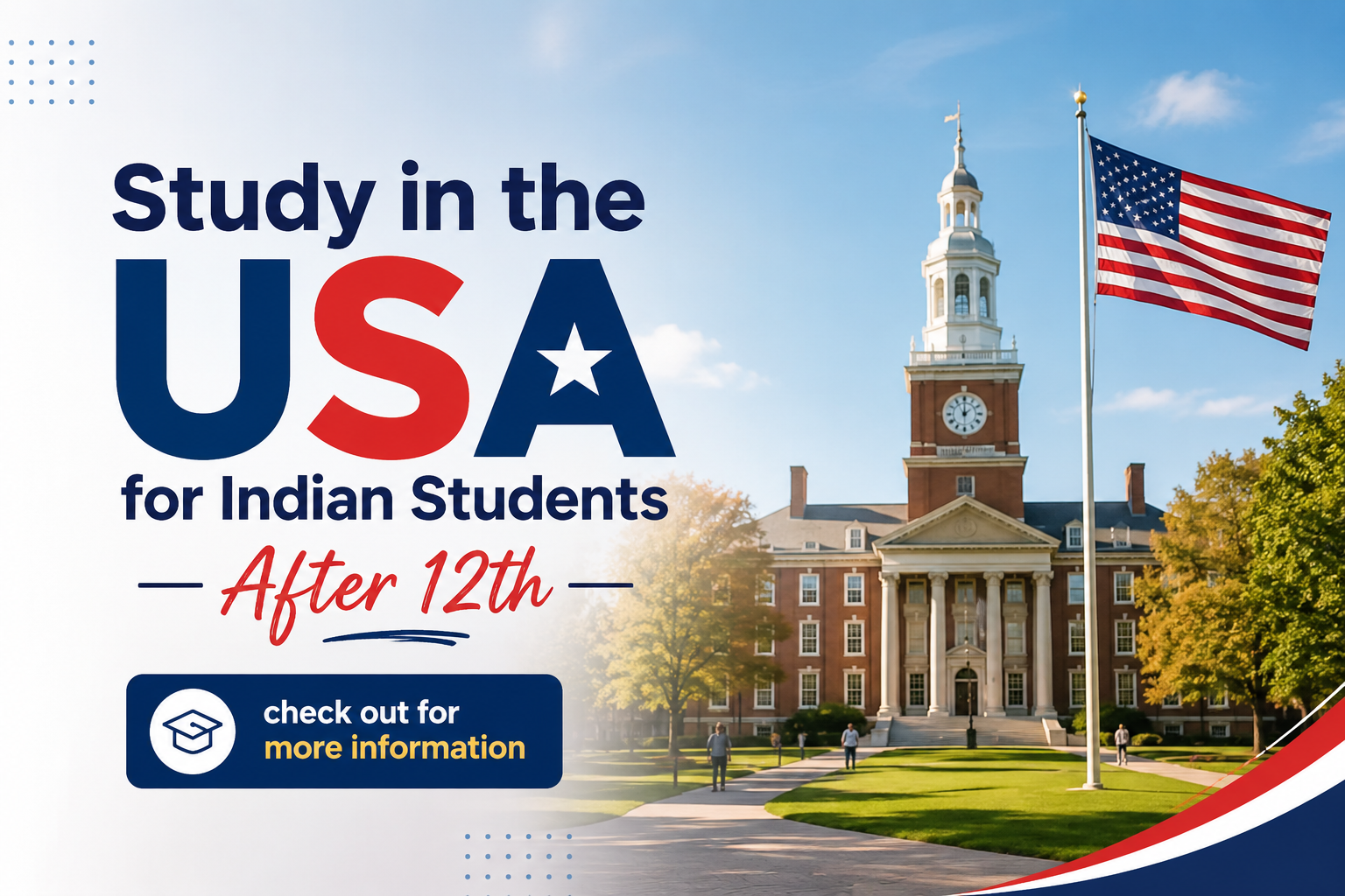 Study in the USA for Indian Students After 12th