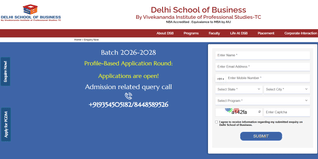 DSB MBA admissions 2026–28 open; Apply Now at @dsb.edu.in